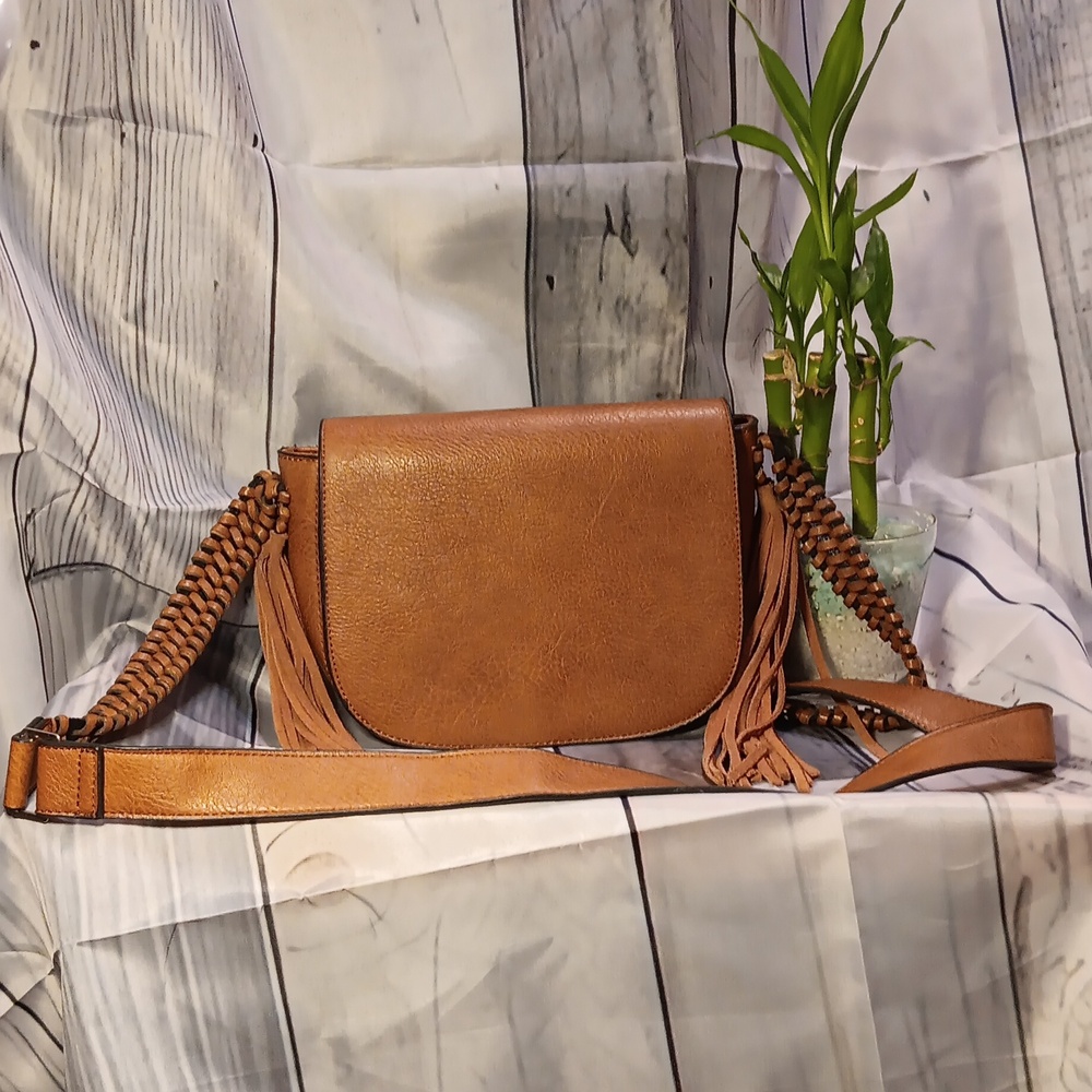 Antik Kraft Boho Crossbody Saddle bag with Tassel